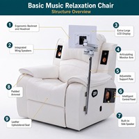 Fauteuil de relaxation musical ergonomique OEM ODM avec audio surround pour les services de psychologie et de réadaptation hospitaliers