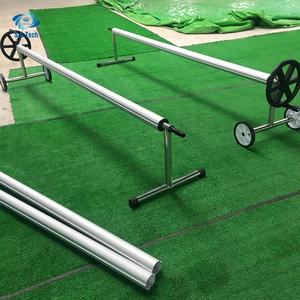 Portatile manuale bobina auto per piscina all'aperto gonfiabile PE copertura a bolle solari con telaio in acciaio - Product Image 4