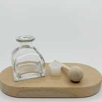 Flacon de parfum vide de luxe de haute qualité, mat, transparent, 50 ml, 100 ml, diffuseur de parfum avec bâtonnets en bois