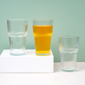 Rõ ràng cốc thủy tinh Nước trái cây sữa cốc cà phê nóng và lạnh tùy chỉnh cốc nước thủy tinh với rơm - Product Image 4