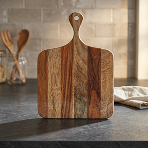 Planche à découper rectangulaire en bois la plus vendue de Saharanpur pour la cuisine, idéale pour le fromage, la pizza et le pain - Product Image 3