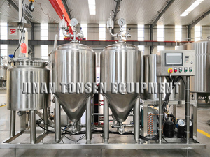 Système de brasserie sanitaire en acier inoxydable 100 200 500 800 1000 5000L avec cuve de mashing, cuve de lautering, cuve à tourbillonnage, <span class=keywords><strong>pompe</strong></span> à bière et moteur pour alcool - Product Image 3