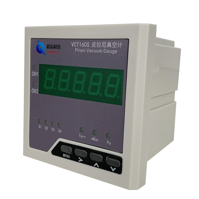 Super Q VCT160 S/D Digital High Precision 20% Accuracy Intelligent KF16 25 Pirani Ultra-High Vacuum Gauge RS485 Connection