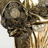Déesse grecque personnalisée richesse Statue résine ornement Design moderne décoration de la maison bureau caissier bureau chanceux décoration