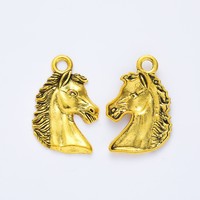Pendentif Chevalier texturé en alliage de zinc à boucle unique pour la décoration de trophées de concours hippique