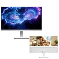 Moniteur LCD 27 pouces à cadre fin 100 Hz VA ultra-mince 9,75 mm avec panneau en verre rétroéclairé personnalisable pour bureau professionnel