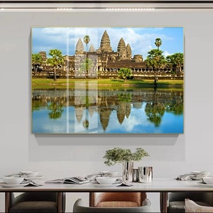 Personalización al por Mayor, Impresión HD, Fotografía de Paisajes Urbanos, Cuadro Decorativo para el Hogar, Pintura en Porcelana de Cristal con LED - Product Image 3