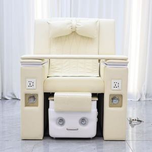 Fauteuil de pédicure de luxe sans plomberie avec massage et bain de pieds électrique, fauteuil de spa moderne rose pour salon de beauté (vente en gros) - Product Image 2