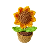 Mini fleurs en crochet de laine tissées sur mesure, arrangement floral fait main, décoration de Noël pour bureau et maison, vente en gros