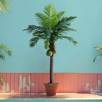 Réaliste Real Touch Big Faux Plantes Faux Bonsaï Arbre Palmiers Artificiels pour la Décoration de Bureau