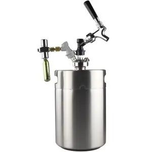 Hot selling home brewing tap and co2 regulated 5 liters draft beer system