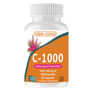 Supplément OEM pour renforcement de l'immunité Pilules liposomales de marque privée <span class=keywords><strong>Capsule</strong></span> de vitamine C 1000mg Comprimé de cynorrhodon pour les soins de la peau - Product Image 1