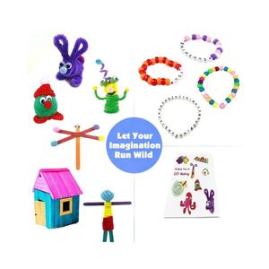 Kit de Pompones de Plástico para Manualidades, Certificado CE EN71, Más de 2000 Piezas Coloridas, Suministros de Arte y Manualidades para Niños EU-A-mazon, Juguetes Creativos Personalizados para Pegar - Product Image 5