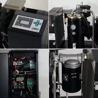 Compresor de Aire de 5.5HP, 6HP, 10HP con Alimentación CA para Reparación de Automóviles, Pintura con Aerosol, Trabajos en Madera, Clavado, Tanque de Aire de 80L, 180L, Motor Refrigerado por Aire