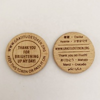 Disques ronds en bois SLT de 1,5 pouces, jetons en bois
