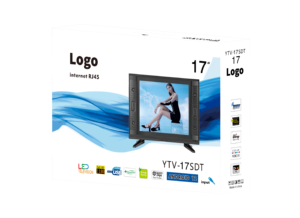 โทรทัศน์ LED LCD HDTV VGA คุณภาพสูงขนาด 17 นิ้ว พร้อมจอพลาสติกแบบพกพา ทีวีพกพา - Product Image 5
