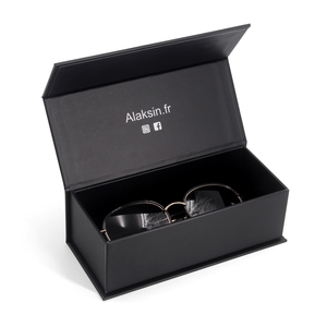 Estuche de lujo personalizado, cajas de envío, <span class=keywords><strong>embalaje</strong></span> de gafas de sol, gafas de sol magnéticas negras, caja de papel, <span class=keywords><strong>embalaje</strong></span> con impresión de logotipo - Product Image 1