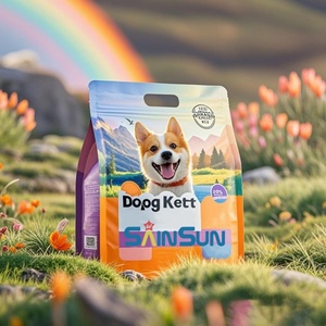 Bolsa de Embalaje Personalizada de Fondo Plano con Cierre, de Mylar, para Alimentos de Mascotas (Perros, Gatos, Peces, Aves), en Tamaños de 1kg, 2kg, 3kg, 5kg, 10kg, 15kg y 20kg - Product Image 5