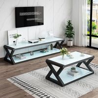 Meuble TV moderne en verre trempé pour petits appartements, salon, chambre/salle à manger, usage hôtelier - Écologique