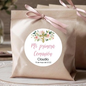 Pegatinas <span class=keywords><strong>para</strong></span> la Sagrada Comunión, Bautismo, <span class=keywords><strong>Bautizo</strong></span>, Pegatinas <span class=keywords><strong>Personalizadas</strong></span>, Sellos de Invitación - Product Image 2