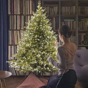 Thêm đầy đủ cây Giáng sinh nhân tạo được chiếu sáng trước 1.2M-3M-chất lượng thương mại với các nhánh bản lề lắp ráp dễ dàng - Product Image 4