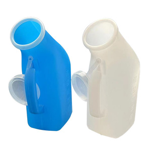 Urinoir portable unisexe en tube 2000 ml pour hommes, dispositif d'urination, <span class=keywords><strong>sac</strong></span> à urine, blanc et bleu - Product Image 1