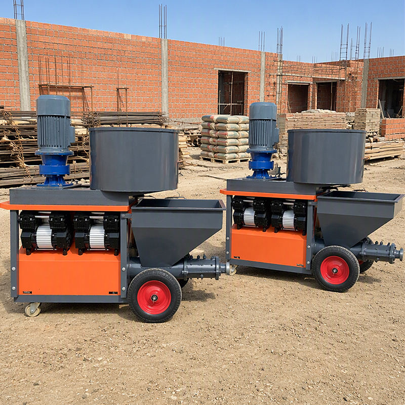 Cement Packing System Reliable Cement Sand Plaster Machine with Multifunctional Mixing System ...