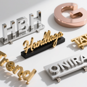 Herrajes Personalizados para Bolsos, Placa de Identificación Metálica Sin Níquel, Logotipo de Marca Personalizado, Etiquetas Metálicas con Letras Personalizadas para Bolsos y Ropa - Product Image 3