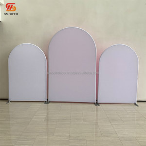 Estructura de Tubos Rectangulares Geométricos de Acero Inoxidable para Fondo de Boda, Diseño de Espejo Dorado/Plateado, 100x200-220cm, Modelo D-064 - Product Image 6