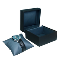 Boîte à montre personnalisée de luxe en cuir PU noir avec logo personnalisé, modèle BETTER PWS831, emballage cadeau, insert remplaçable