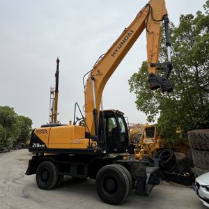 Excavadora de ruedas HYUNDAI Hot deals Excavadora de orugas de segunda mano Máquina 210w-9 Precio barato y gran venta en Shanghai - Product Image 6