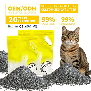Litière pour chat en bentonite en gros, très vendue, agglomération rapide, faible poussière, contrôle des odeurs, sable pour animaux de compagnie - Product Image 1