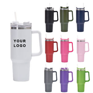 Pronto per la spedizione personalizzato rivestimento in polvere in acciaio inox Tumbler tazze a doppia parete isolato 40oz Tumbler - Product Image 1