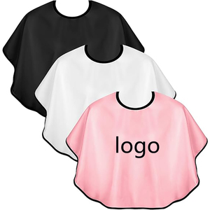 Tablier court imperméable personnalisé avec logo brodé pour salon de beauté, barbier, maquillage, coiffure, cape de shampooing pour maquilleur - Product Image 5