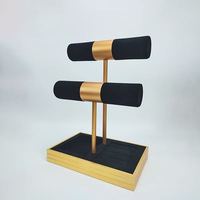 Organisateur de bijoux de luxe multifonctionnel pour bagues, boucles d'oreilles et bracelets – Présentoir en métal pour bijoux