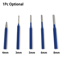 Jeu de poinçons à tête ronde en acier de 3/4/5/6/8 mm pour poinçonneuse professionnelle
