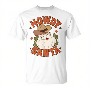 T-shirt Howdy Santa Christmas Rodeo Western Cowboy - Product Image 2