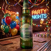 Bouteilles de boisson gonflables décoratives qui se gonflent rapidement, parfaites pour les fêtes estivales à la plage et les promotions de bars