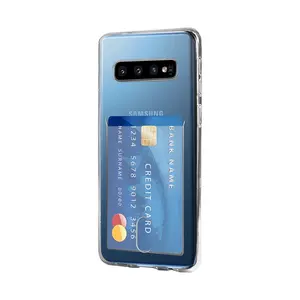 免费送货 2019 新款 mobil 手机壳优质水晶 tpu 软壳三星 s10 与卡插槽