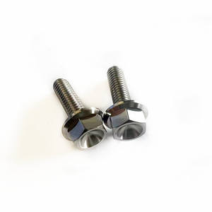 Vis en titane GR5 1/<span class=keywords><strong>4</strong></span>-20*32mm, vis à tête hexagonale haute résistance, prix d'usine, vis à tête à bride - Product Image 2