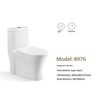 Toilette intelligente multifonctionnelle entièrement automatique avec siège chauffant et télécommande, commande vocale électrique