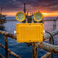Luminaire d'urgence LED à deux têtes, batterie au lithium rechargeable, lumière de sécurité pour station-service, usine chimique