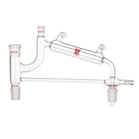 Aparato de Destilación a Presión Reducida para Laboratorio CS Labglass, Cabeza de Destilación Claisen Integrada de Vidrio Borosilicato al Vacío