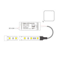 Controlador LED Inteligente Tuya Zigbee, Atenuador de un Solo Color de 12 V CC, Control de Brillo de 5 V, 24 V, 180 W, 18 A, Atenuador de Luz LED Compatible con Alexa