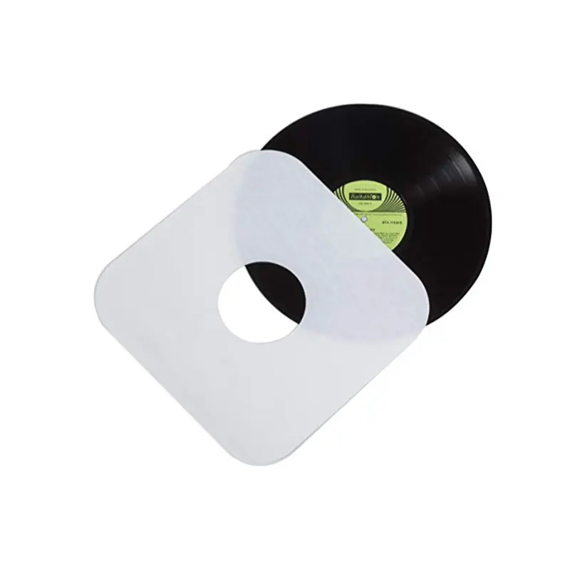 Corredores de papel branco arredondado, 33 rpm 12 "mangas de gravação interna