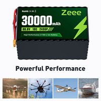 Batterie FPV ZEEE au prix d'usine, 21700 30000mah 88.8V 10C, batterie Li-ion haute puissance 24S6P avec XT90 pour UAV de 10 à 15 pouces