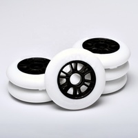 Roues de patins à roulettes de course réglables en PU+PP, 85A 90mm/100mm/110mm, pour remplacement extérieur HZ SSW08