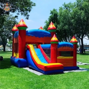 Château gonflable Nova avec toboggan, pour adultes et enfants, petit format, qualité commerciale, PVC, extérieur, portable, garantie 2 ans - Product Image 4