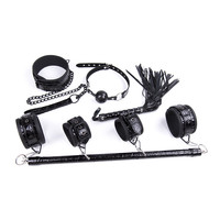 Barre de jambe ouverte réglable en acier inoxydable menottes à la cheville ensemble de Bondage verrouillable collier de retenue d'esclave sexuel jouets sexuels BDSM