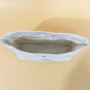 Sac fourre-tout promotionnel en toile épaisse avec logo personnalisé, disponible en stock, couleur naturelle, grande taille, organiseur de maquillage - Product Image 4